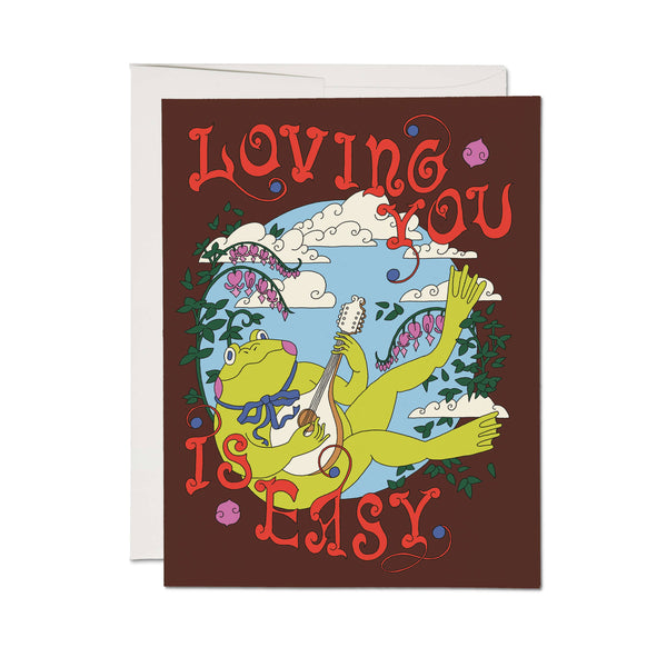 Red Cap Cards | Loving You Is Easy Greeting Card