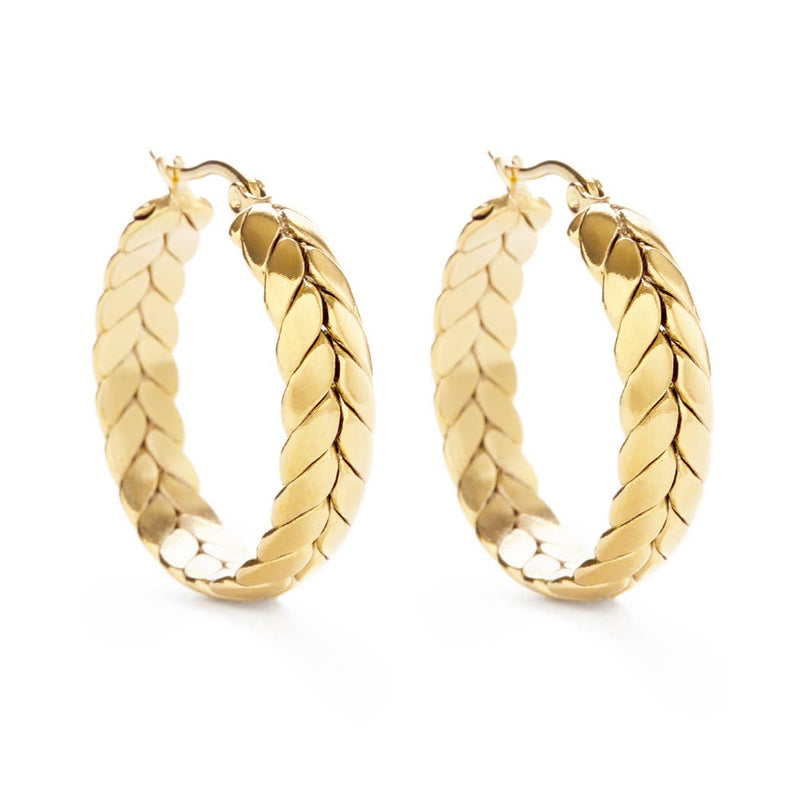 Mind's Eye Design | Braided Hoop Earrings