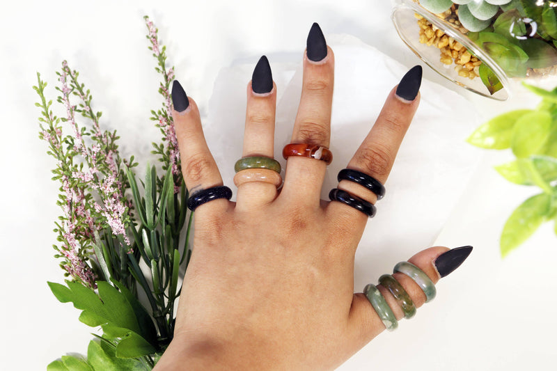 Natures Artifacts | Assorted Semi-Precious Gem Stone Rings