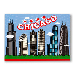 Transit Tees | Chicago Skyline Postcard