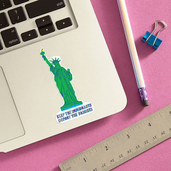 The Found | Keep the Immigrants Deport the Fascists Die Cut Sticker