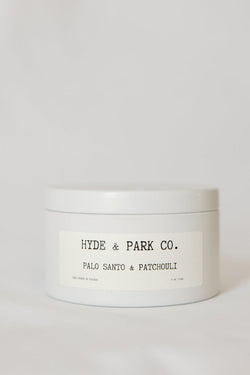 Hyde & Park Co. | Palo Santo & Patchouli Double Wick Candle (5oz)