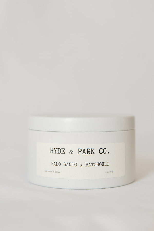 Hyde & Park Co. | Palo Santo & Patchouli Double Wick Candle (5oz)