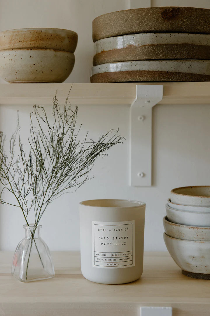 Hyde & Park Co. | Palo Santo & Patchouli Double Wick Candle (9oz)