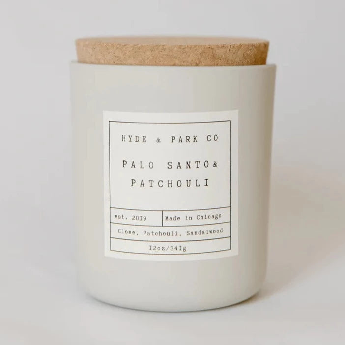 Hyde & Park Co. | Palo Santo & Patchouli Double Wick Candle (9oz)