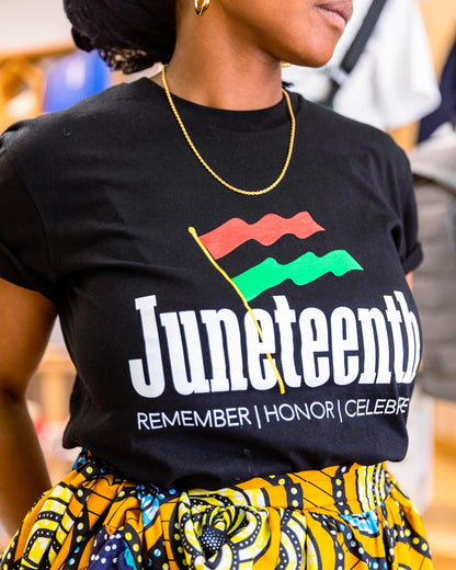 Juneteenth Pan-African Flag Unisex T-Shirt