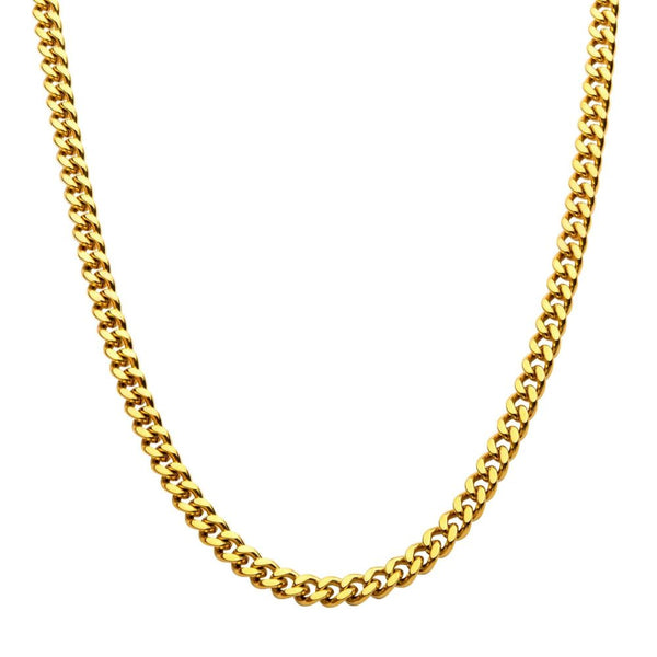 INOX | 18KT Gold Plated Miami Cuban Chain Necklace