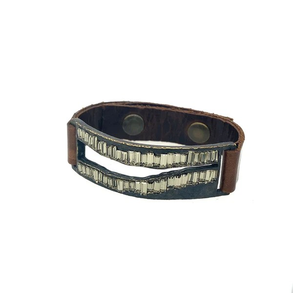 #5247 Raw Edge Baguette Bracelet
