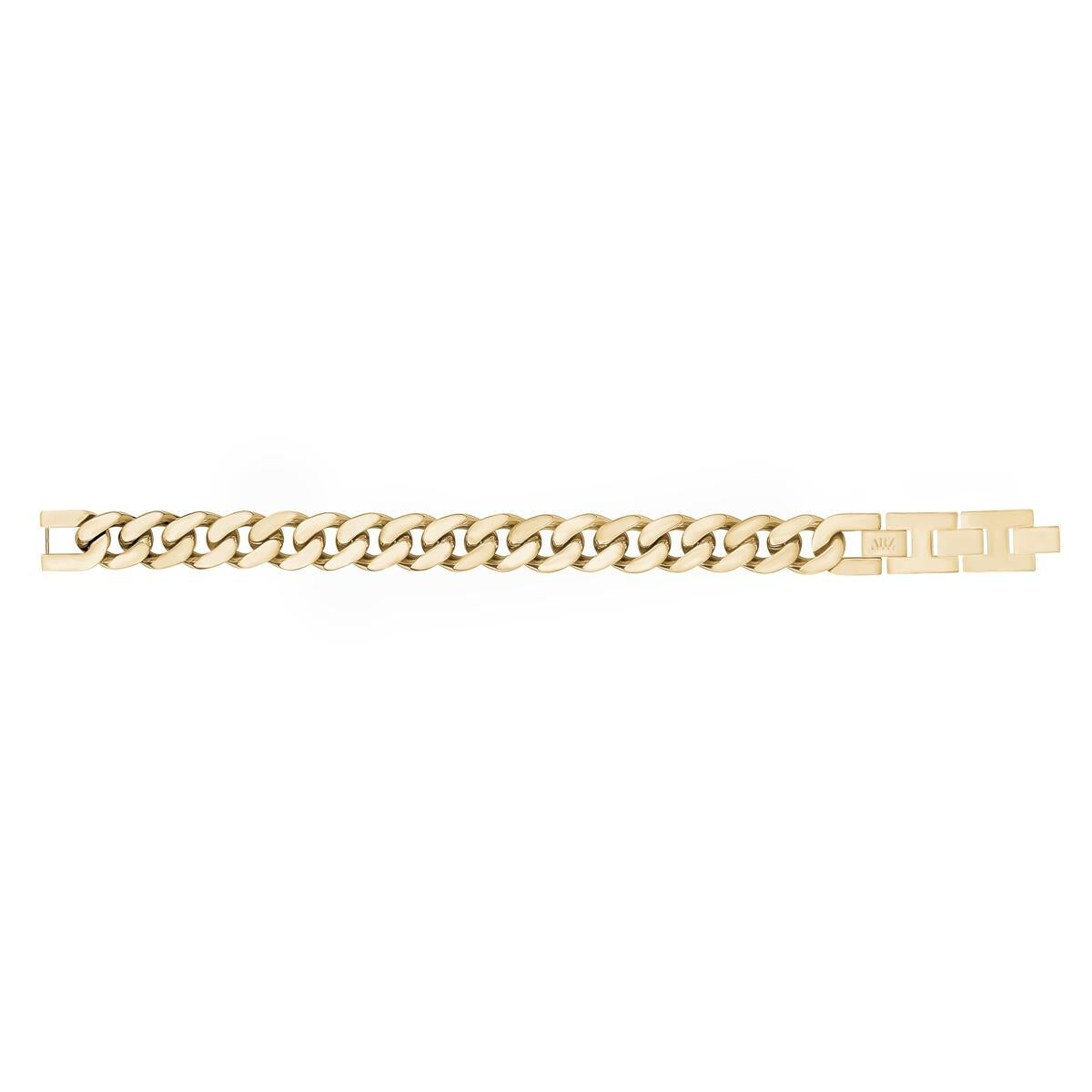 14mm Gold Steel Cuban Link Bracelet