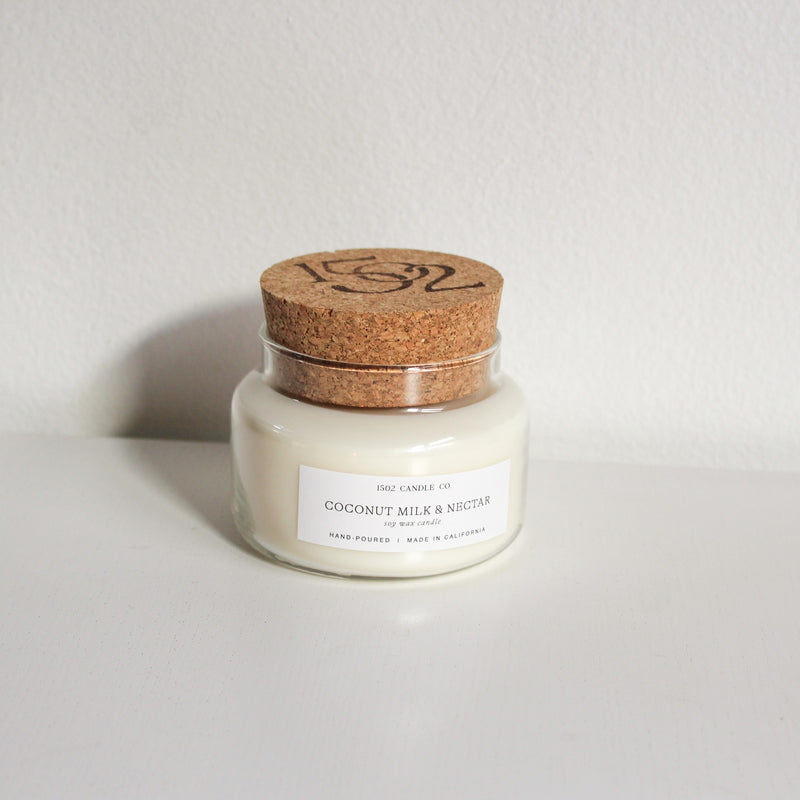 Coconut Milk & Nectar - 15oz Apothecary Jar Candle