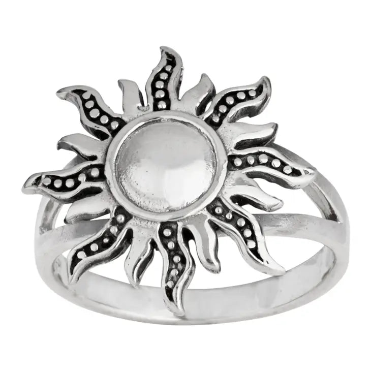 Hot Summer Days Sterling Silver Sun Ring