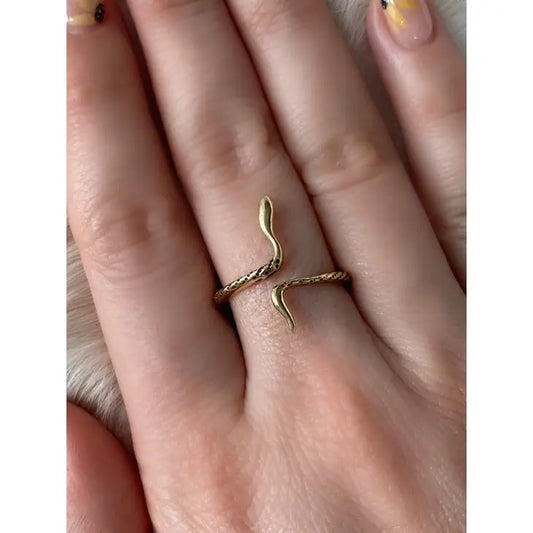 Brass serpent ring | BR151