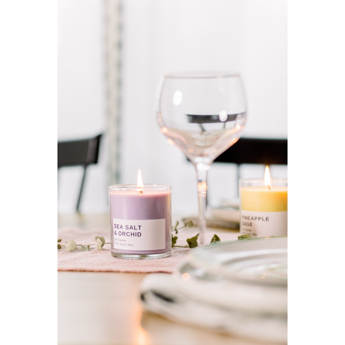 Sea Salt & Orchid Pastel Soy Candle