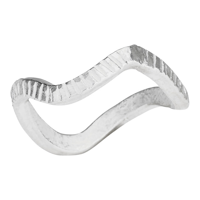 Catch a Wave Sterling Silver Stacking Band Ring