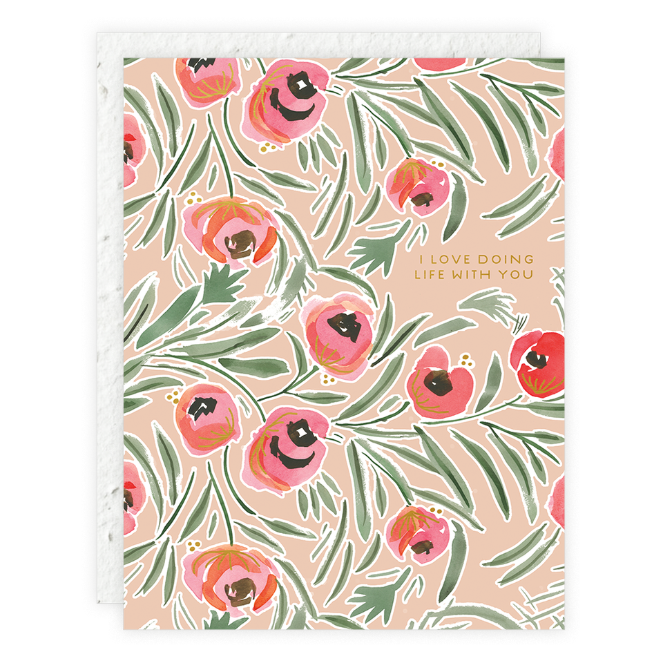 Misha Floral Seedlings Card