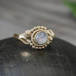 BR040| Brass Flower Ring