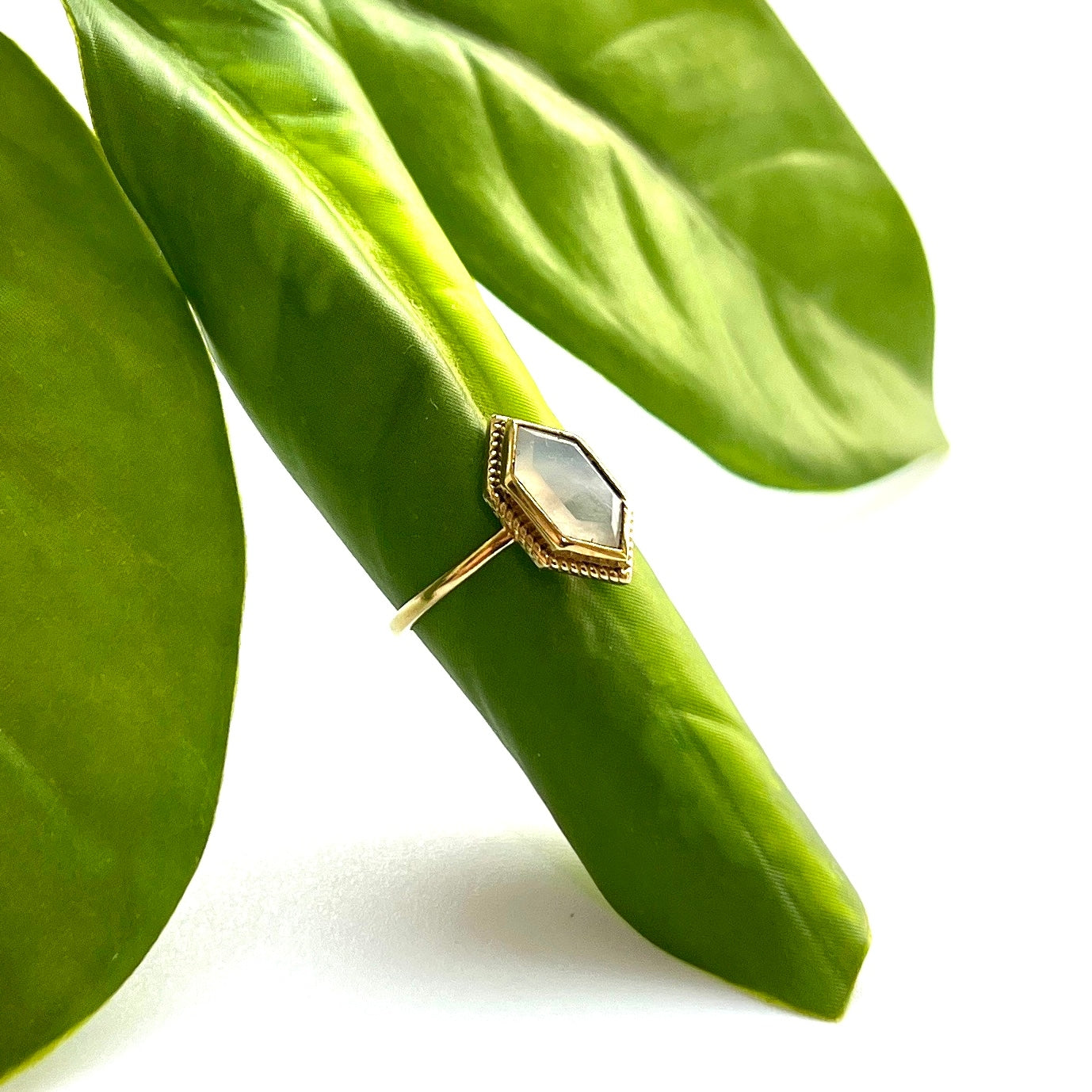 Baizaar | Faceted Moonstone Ring