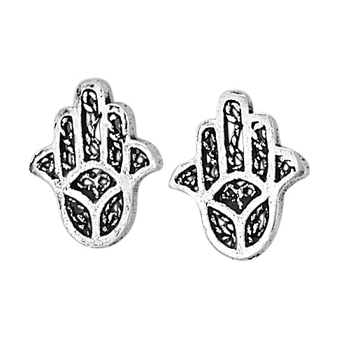 The Lucky One Hamsa Sterling Silver Studs