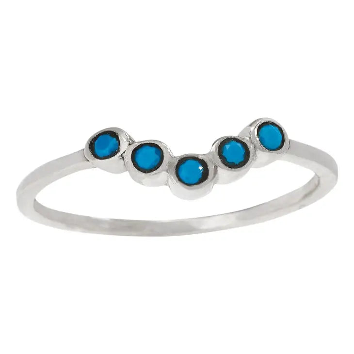 Blue Aura Turquoise Sterling Silver Ring