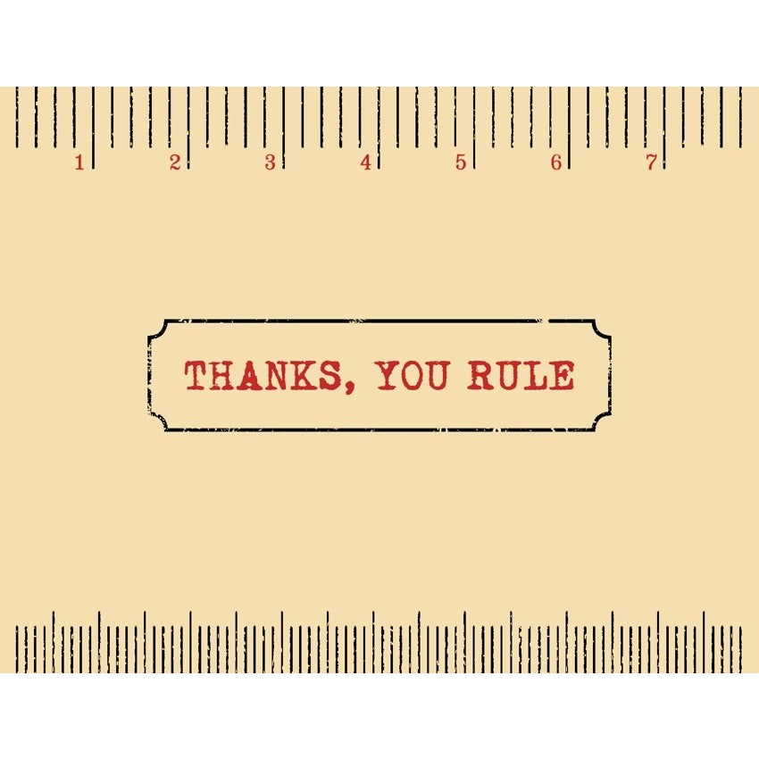Thanks, You Rule Greeting Card (Pack of 8)