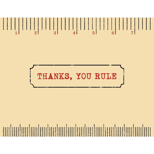 Thanks, You Rule Greeting Card (Pack of 8)