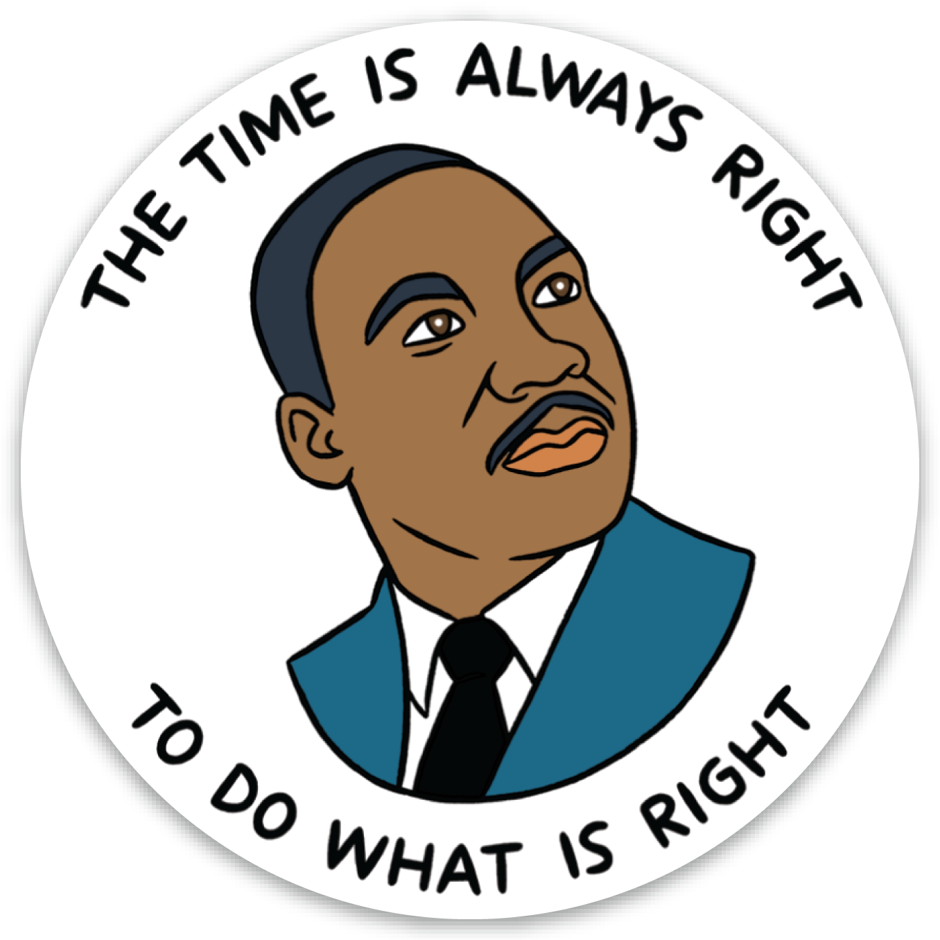 MLK Quote Die Cut Sticker