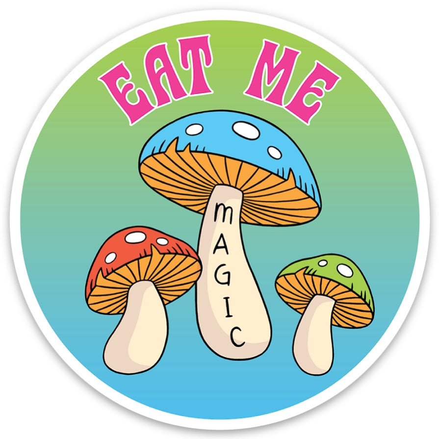 Magic Mushrooms Die Cut Sticker
