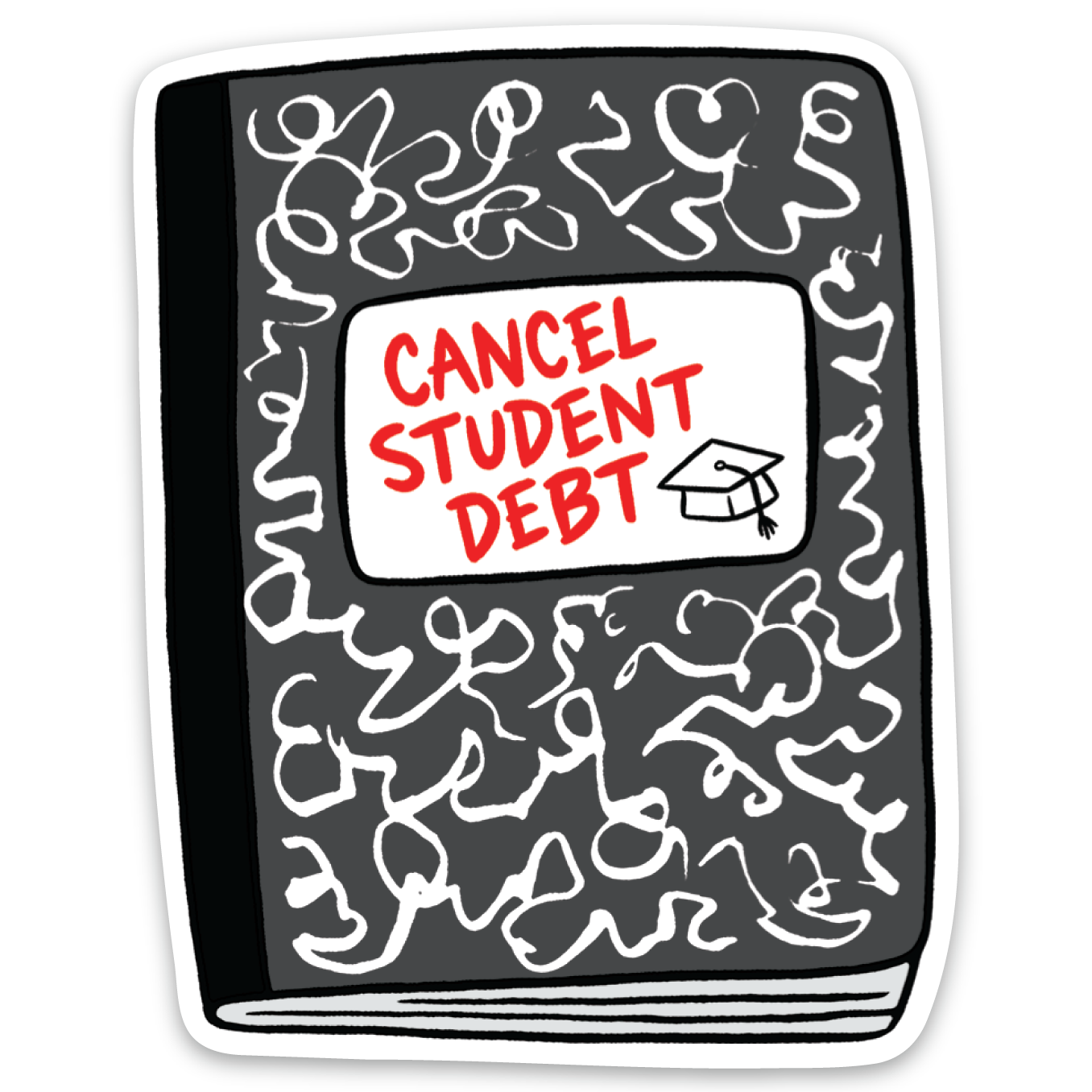 Cancel Student Debt Die Cut Sticker