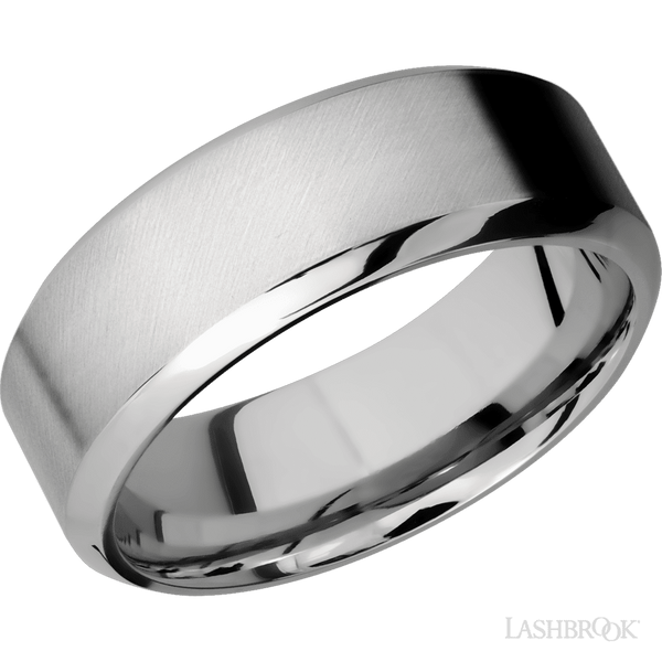 High Bevel Titanium band