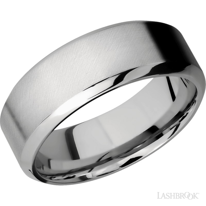 High Bevel Titanium band