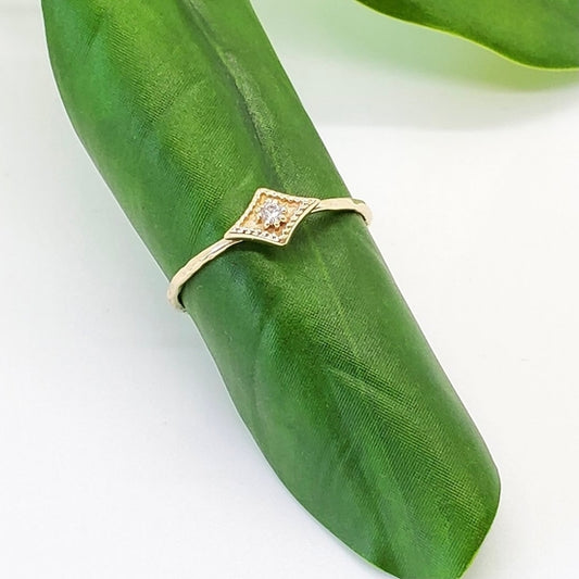 BR142| Star Spark Ring Brass