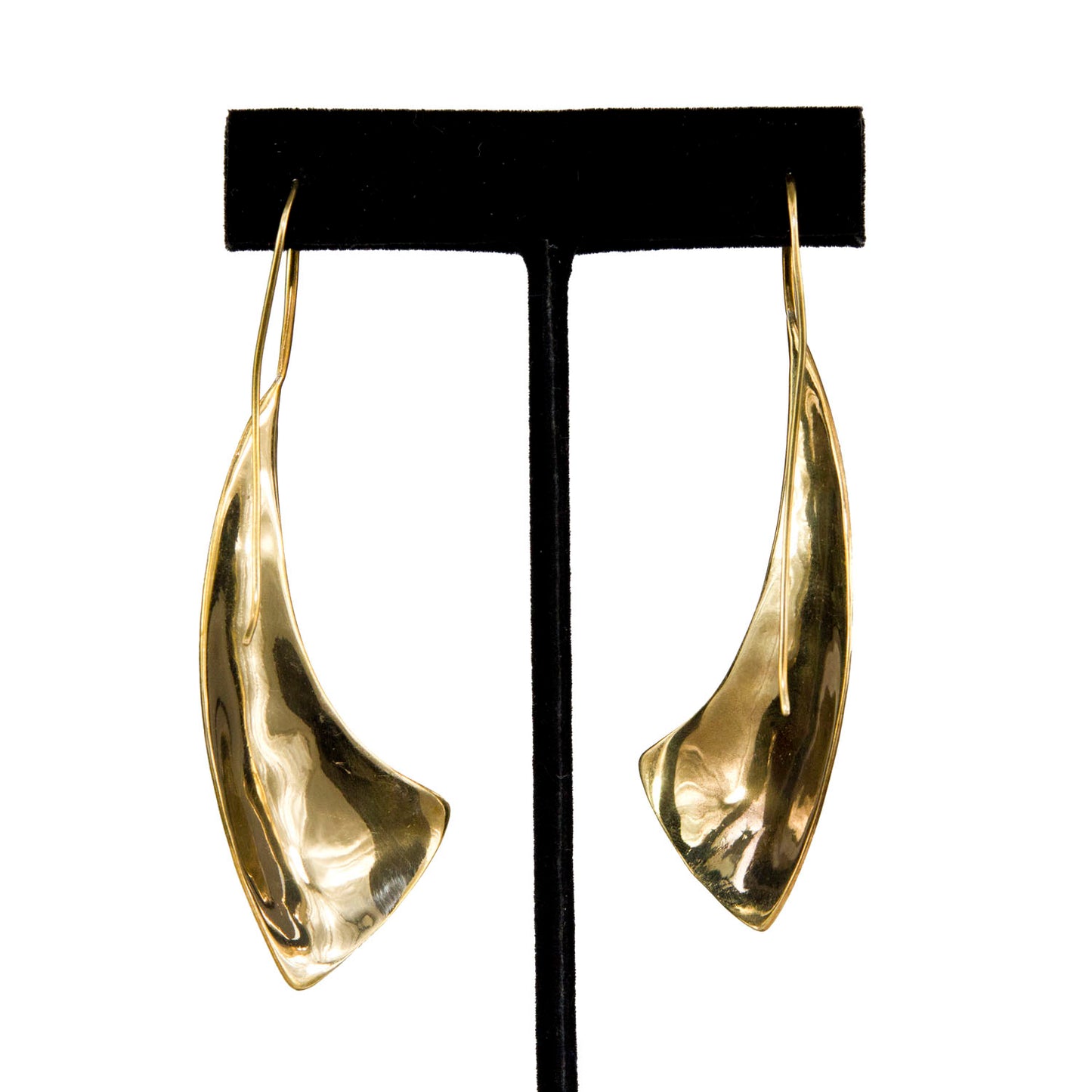 Baizaar | Brushed Brass Azeem Earring