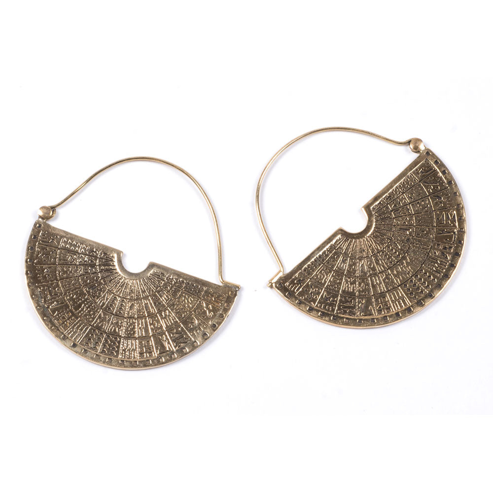 BE073| Baizaar Mayan Wing Earrings