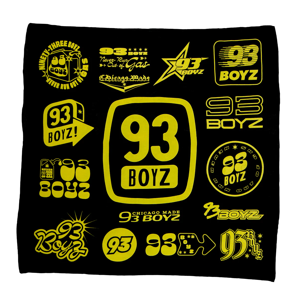 93 Boyz Logo Pattern Bandana