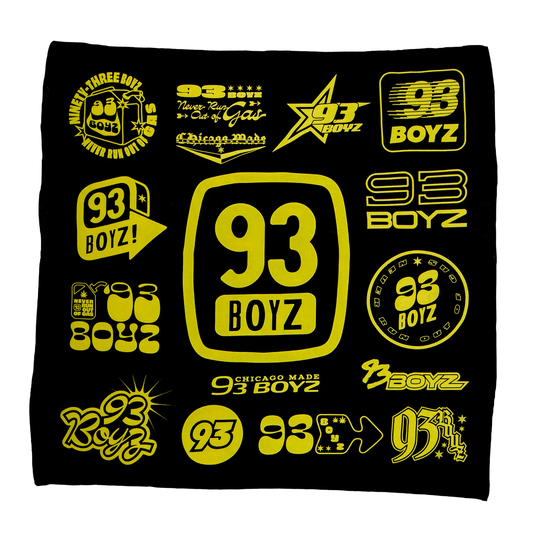 93 Boyz Logo Pattern Bandana