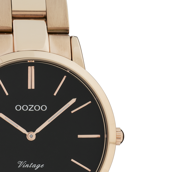 OOZOO | Rose Gold Stainless Steel Watch