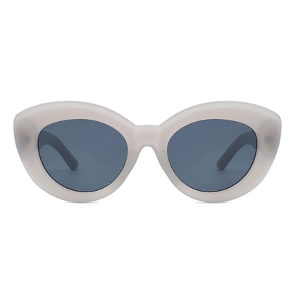 Retro Round Cat Eye Bold  Fashion Sunglasses