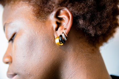 | TSR Stainless Steel | Bold Mini Hoop Earrings