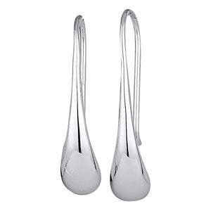 Sterling Silver Melted Drop Earring