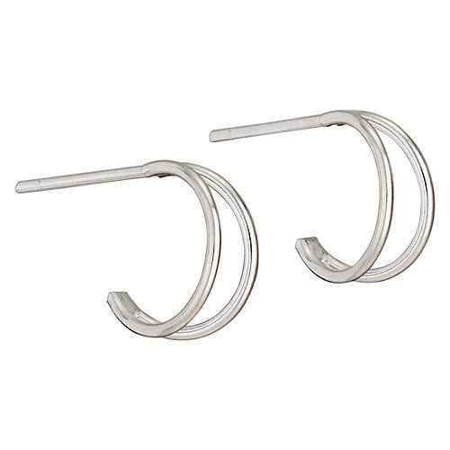 Sterling Silver Small Open Hoop Earrings