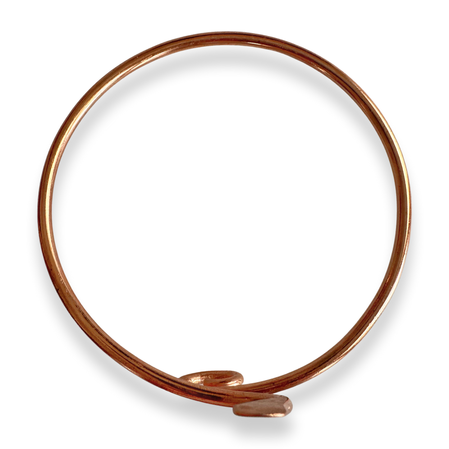 Thin Copper Snake Armband