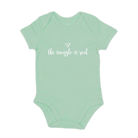 The Snuggle is Real Mint Onesie