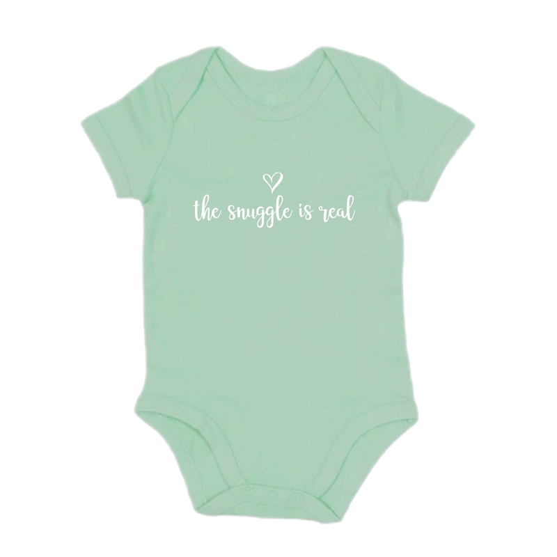 The Snuggle is Real Mint Onesie