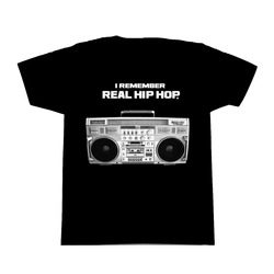 I Remember Real Hip Hop T-Shirt - Black