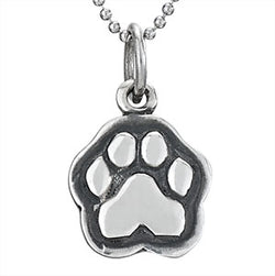 Sterling Silver Man's Best Friend Paw Necklace