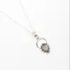 SP001 | Silver Teardrop Aura Necklace - 18"