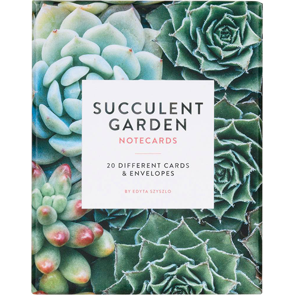 Succulent Garden Notecards: 20 different cards
