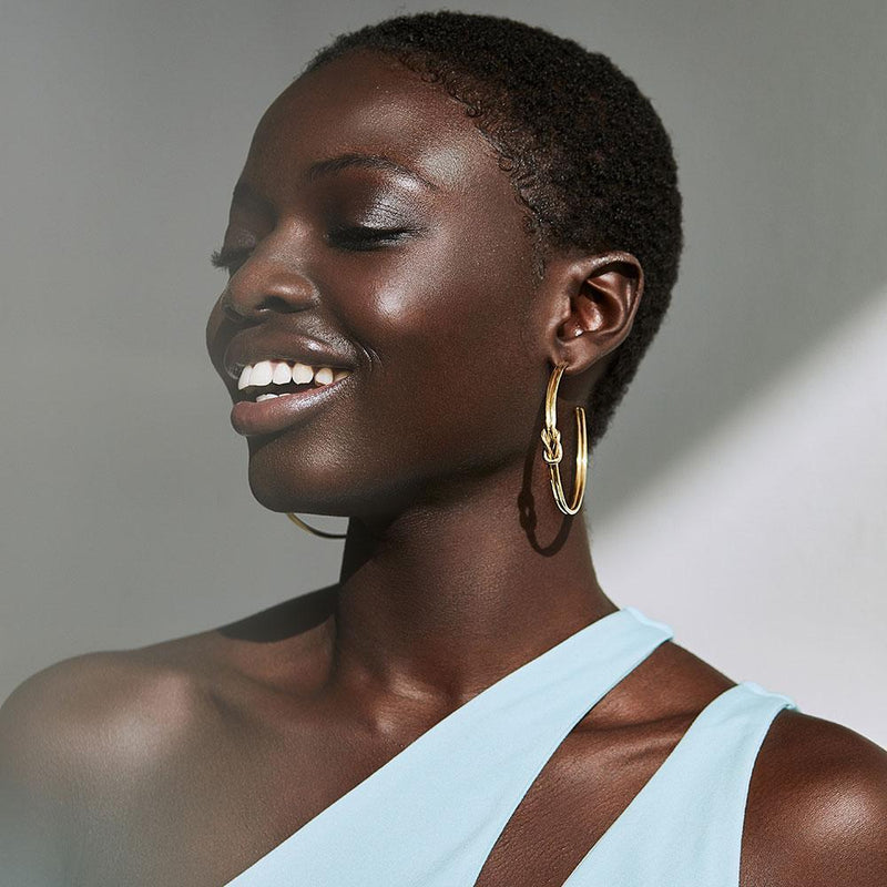 Sayo Maxi Hoop Earrings (Gold Plated)