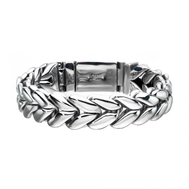 Double Spade Colossi Link and Chain Bracelet | BRSTDB1