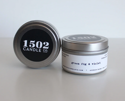 1502 Candle Co. | Green Fig & Violet Candle - Travel Tin